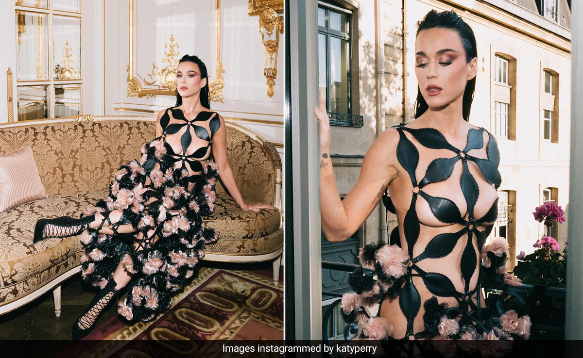 Katy Perry's Geometric Cutout Noir Kei Ninomiya Gown Was A Risque Stroke Of Bold Style