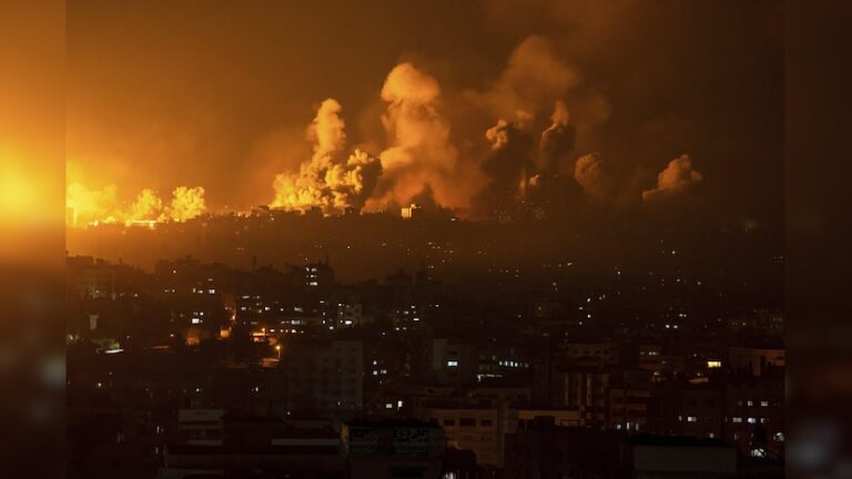 Fire, smoke, airstrike, rockets, Israel-Palestine, Gaza, Hamas