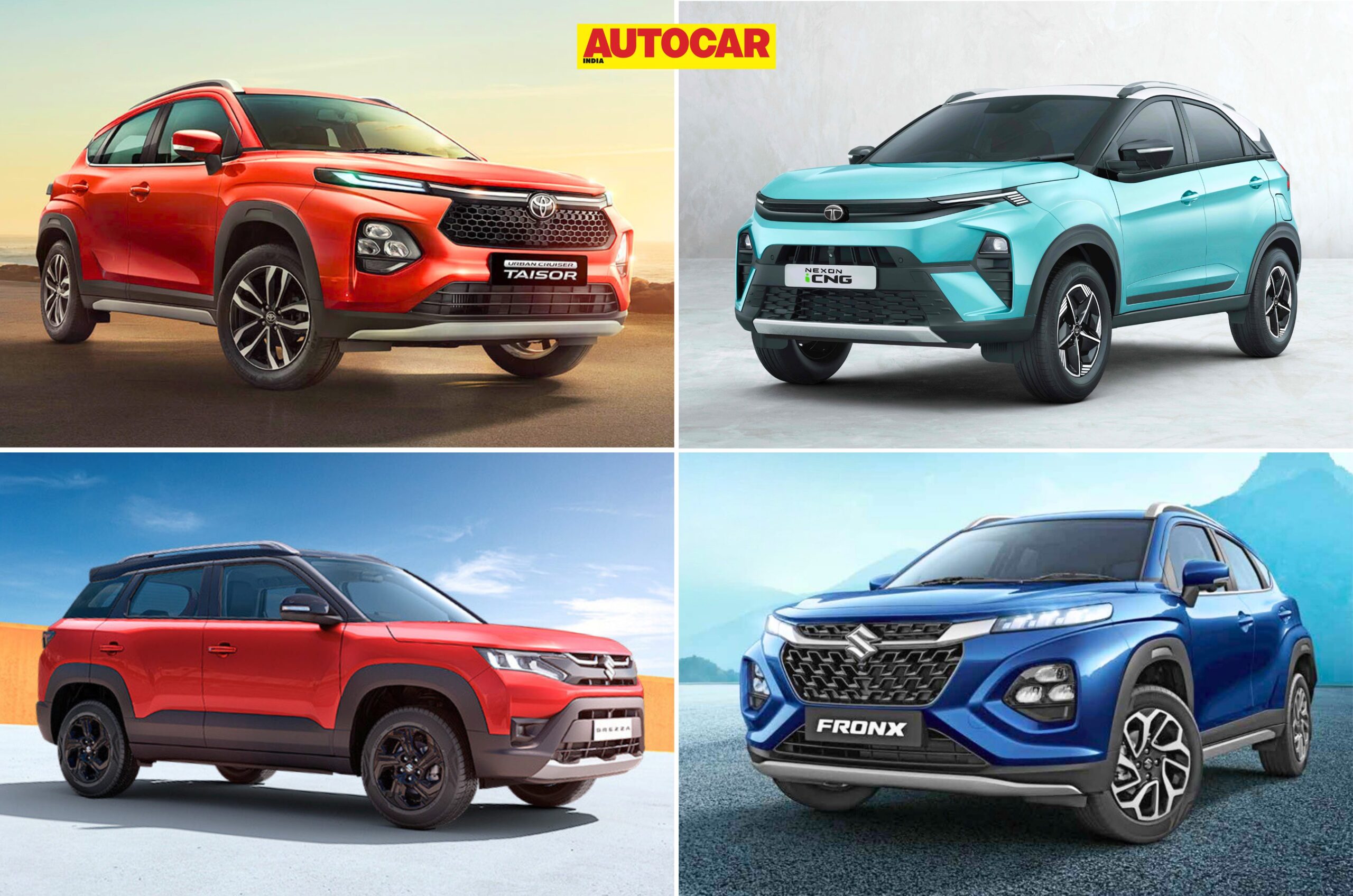 Tata Nexon, CNG, price, Maruti Fronx CNG, Taisor, Brezza, specifications, compared