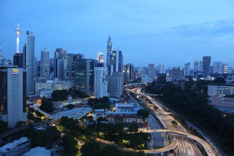 Kuala Lumpur, Malaysia, skyline.