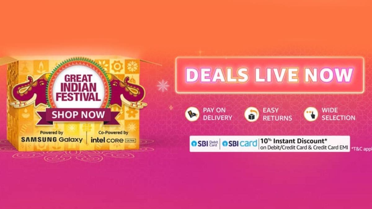 Amazon Great Indian Festival Sale 2024: सभी के लिए शुरू हुई अमेजन की फेस्टिव सेल, इन डील्स का उठाएं फायदा!