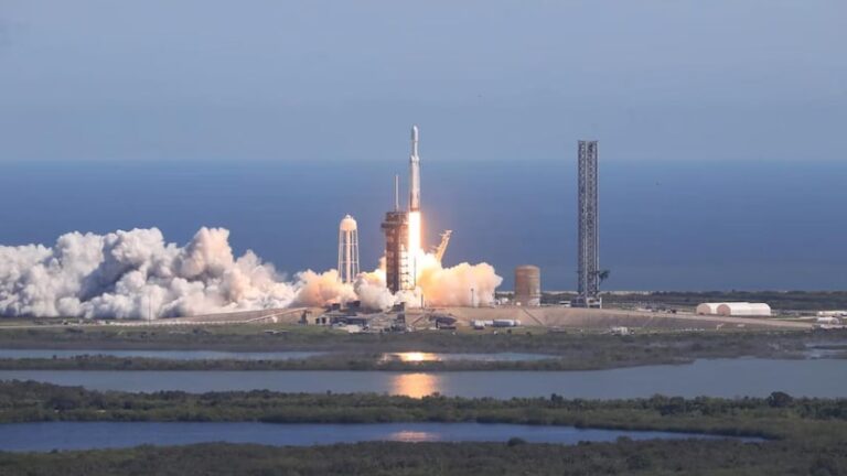 The launch of NASA's Jupiter mission Europa Clipper. (Photo Nasa)