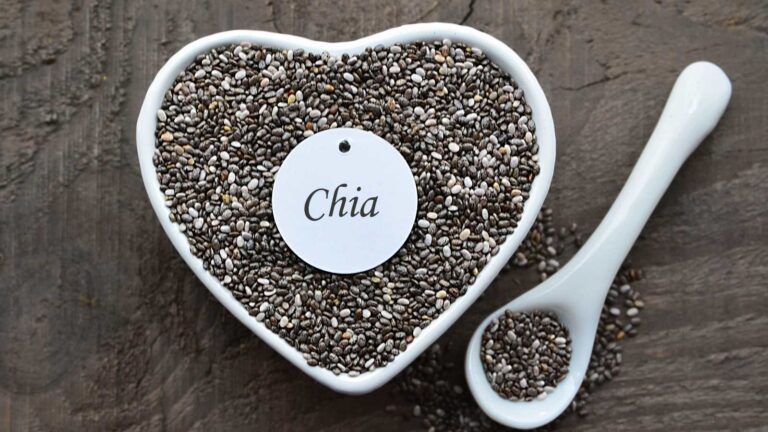 Chia seeds with coffee