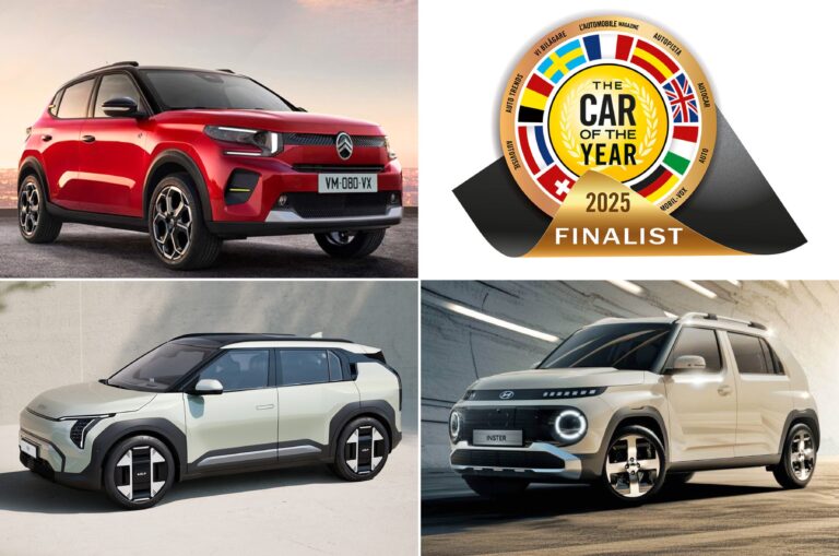 Hyundai Inster, Kia EV3, Citroen eC3, 2025 European Car of the Year finalists