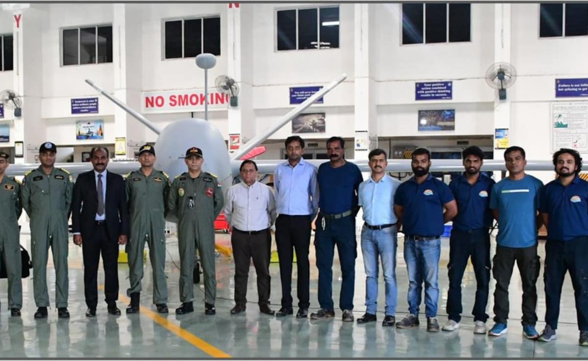 Adani Defense hands over second Drishti-10 drone to Indian NAVY, can monitor for 36 hours